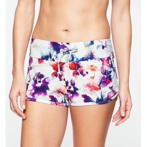 Athleta XS Watercolor Kata Shorts with liner